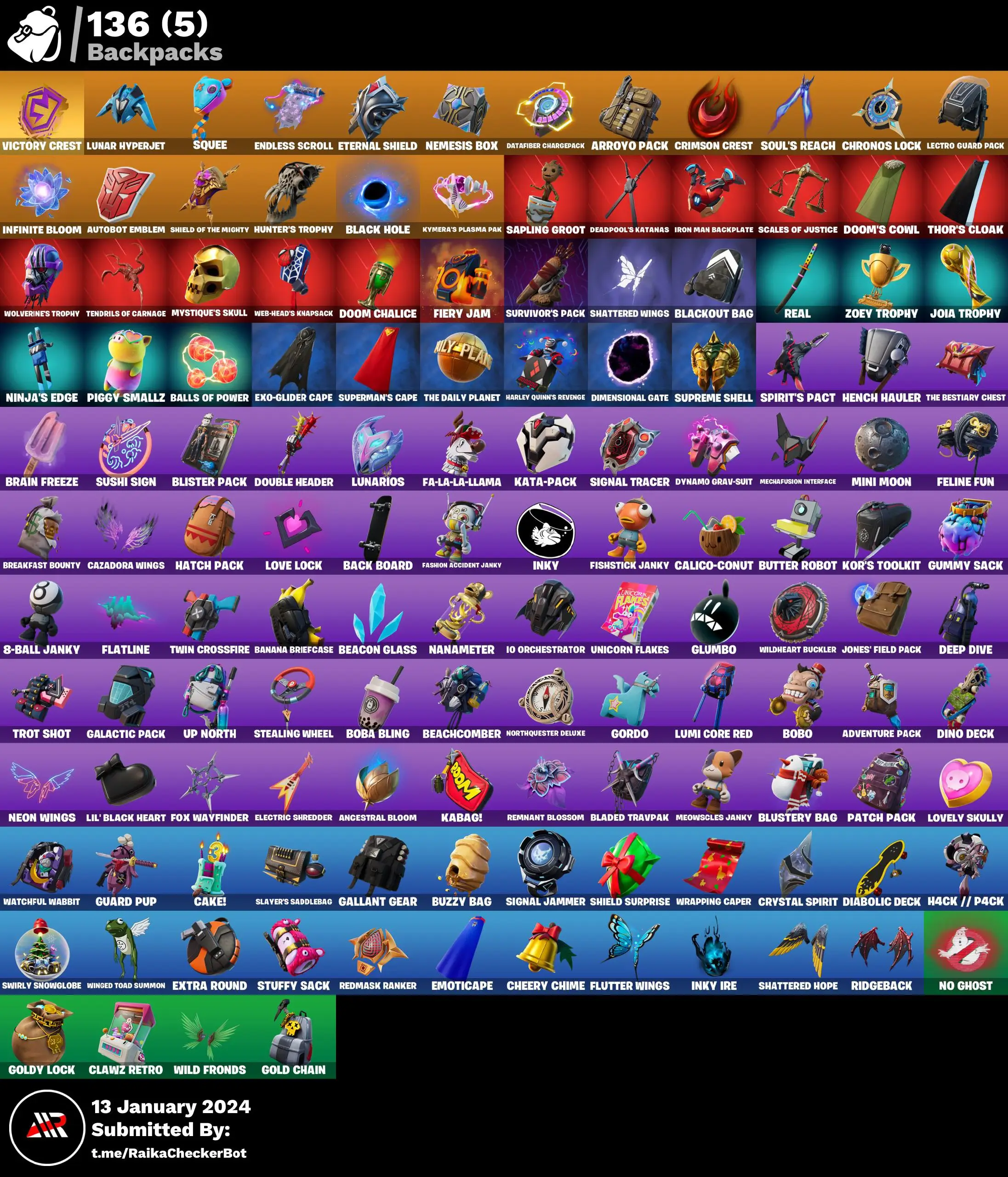 اکانت فورتنایت 6490 - تصویر 4